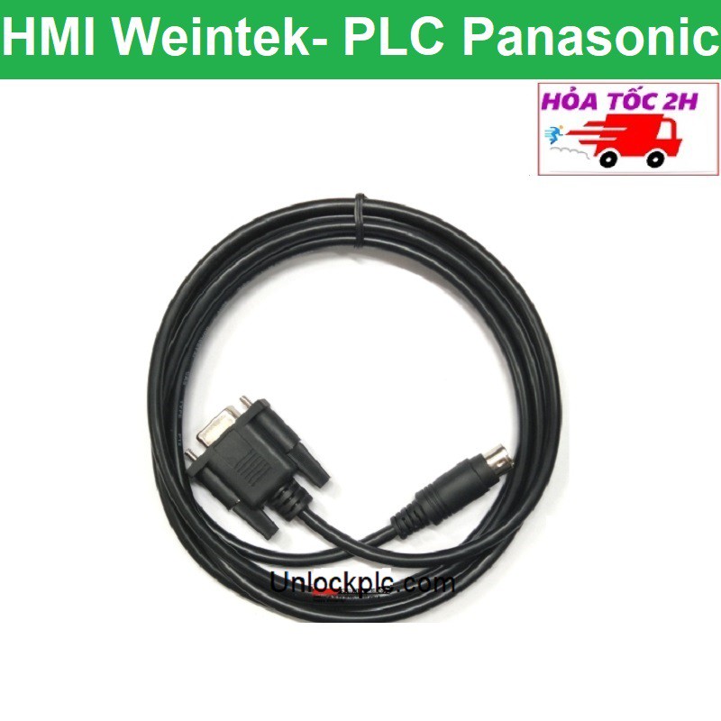 Cáp kết nối HMI Weintek MT8071iE  với PLC Panasonic