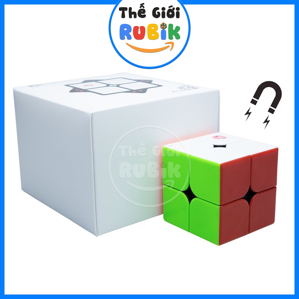 Rubik 2x2 QiYi X-Man Flare M Có Nam Châm Cao Cấp. Rubic XMan Design Flare 2 Tầng. Đồ Chơi Thông Minh| Thế Giới Rubik