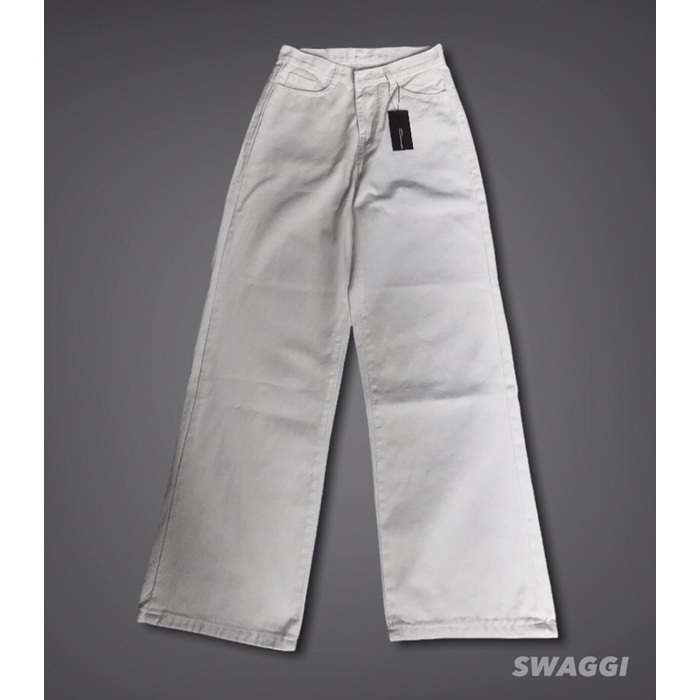 QUẦN JEAN TRẮNG ỐNG RỘNG CẠP CAO - SWAGGI -  HÌNH CHỤP THẬT | BigBuy360 - bigbuy360.vn