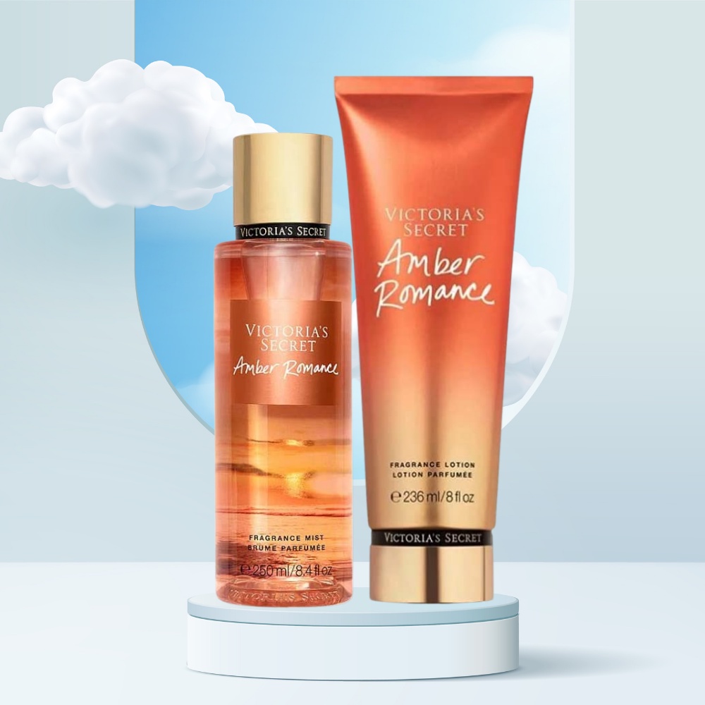 Xịt thơm toàn thân Victoria Secret Amber Romance Hương Thơm Lôi Cuốn Quyến Rũ Chai 250ml