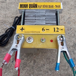 Máy nạp ắc quy 12v 100% dây đồng - sạc ắc quy 12v 70ah
