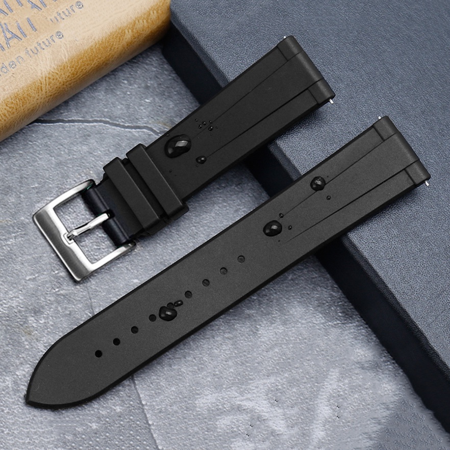 Dây đồng hồ cao su silicon chốt thông minh quai cài cho mọi đồng hồ Seiko Samsung 1 size 20/22mm