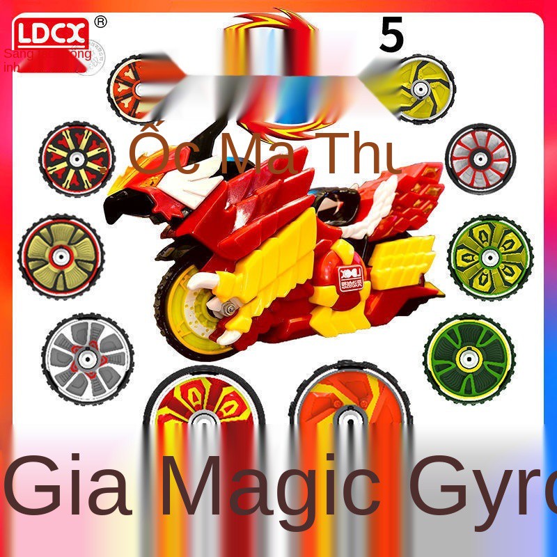 Trí tưởng tượng thông minh Magic Top 5 Đồ chơi Whirlwind New Boy trẻ em Bộ 4 for Wheel Bike War Riding