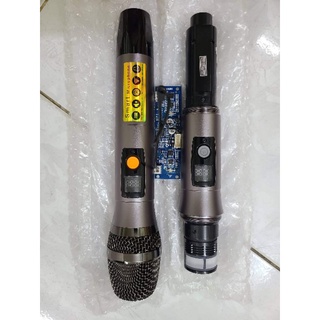 micro xám 630 uhf tay nhôm