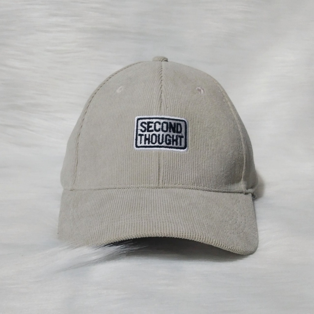 Mũ lưỡi trai, nón kết cao cấp nam nữ đẹp thêu chữ Second Thought phong cách Ulzzang unisex mã số K03