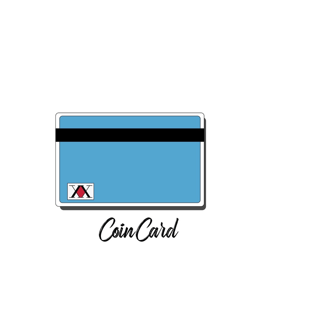 HUNTER X HUNTER (Sticker / Miếng dán Thẻ ATM ,Thẻ Ghi nợ, Tín dụng)  | Dán thẻ ATM CoinCard