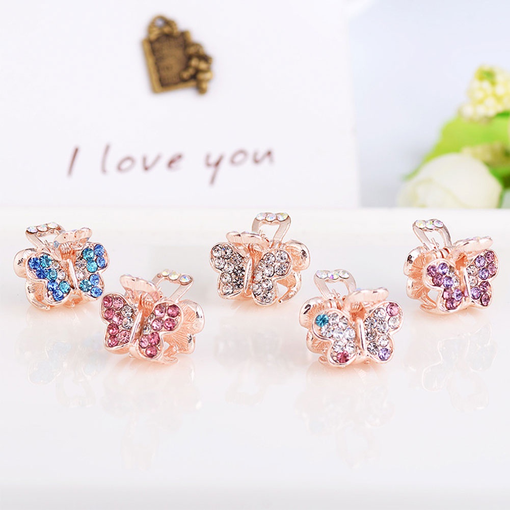 Kẹp Càng Cua Mini Hình Bướm Dễ Thương Cho Nữ