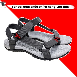 Giày sandal nam Việt Thủy quai chéo xám - VT08
