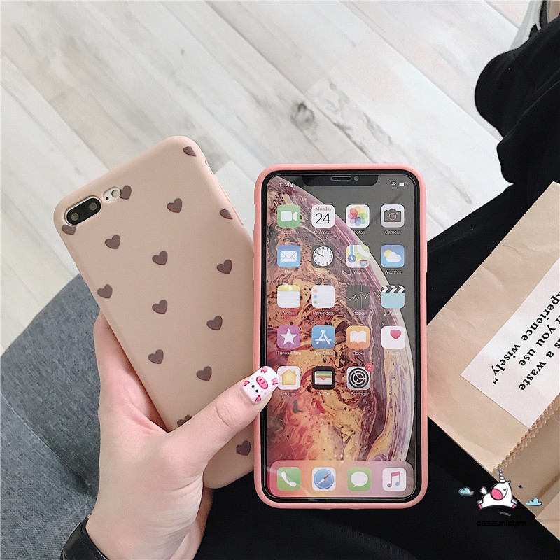 Ốp điện thoại bằng TPU silicon họa tiết trái tim màu kẹo cho iPhone 11 8 7 6 6s Plus X XR XS MAX 11Pro Max SE 2020 | BigBuy360 - bigbuy360.vn