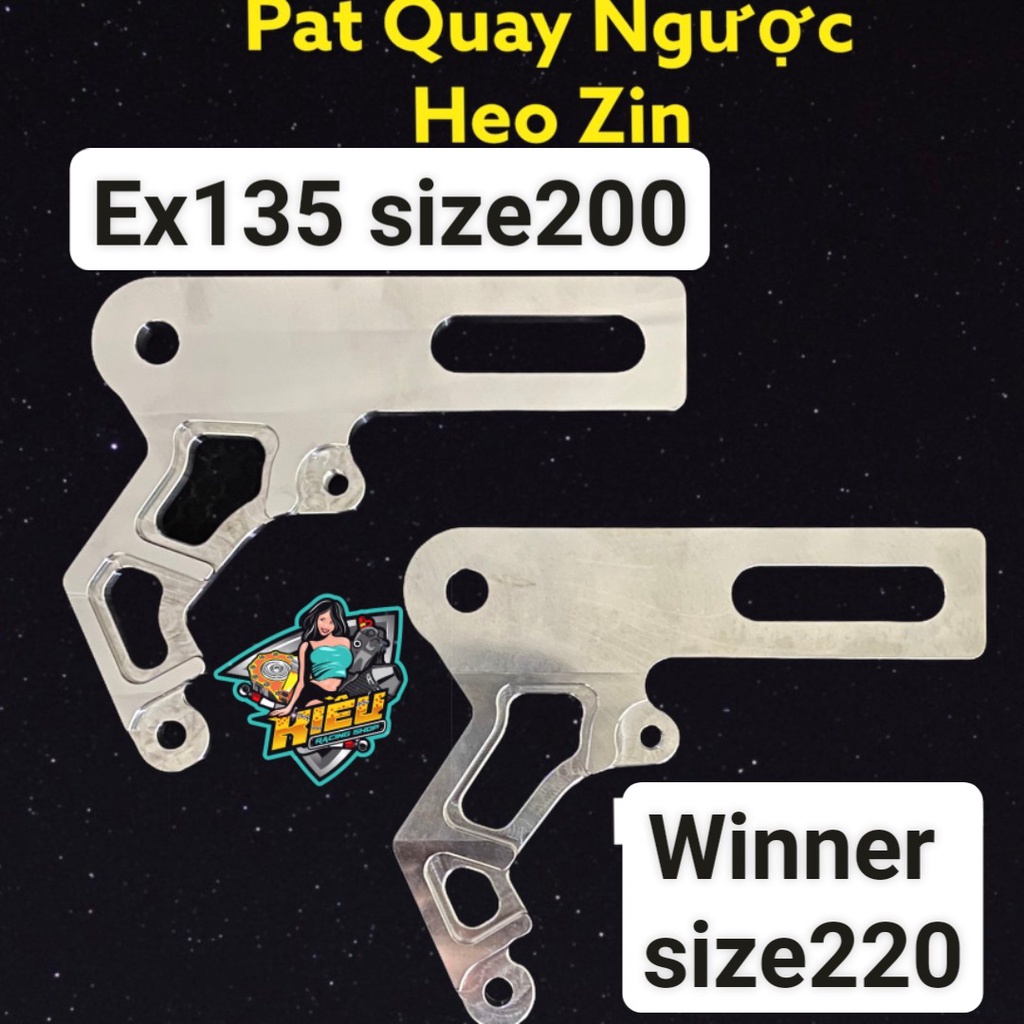 PAT PASS PÁT SAU CNC HEO ZIN - B REM QUAY NGƯỢC GẮN CHO EX150 VÀ WINNER - RAIDER