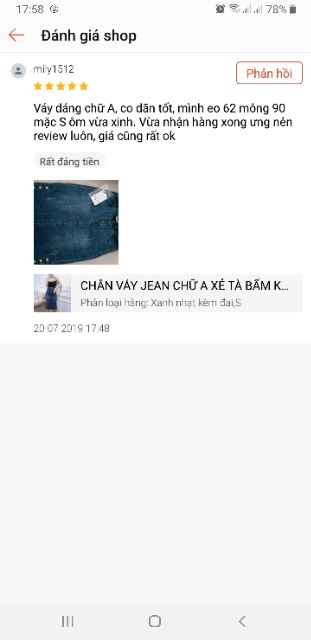 CHÂN VÁY JEAN CHỮ A XẺ TÀ BẤM KHUY ĐỘC LẠ_VÁY CÔNG SỞ ĐẸP | BigBuy360 - bigbuy360.vn