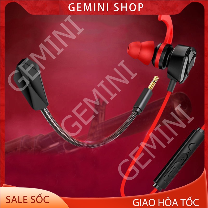 Tai nghe gaming có mic rời cho điện thoại máy tính G9 PUBG mobile micro nối dài GEMINI SHOP