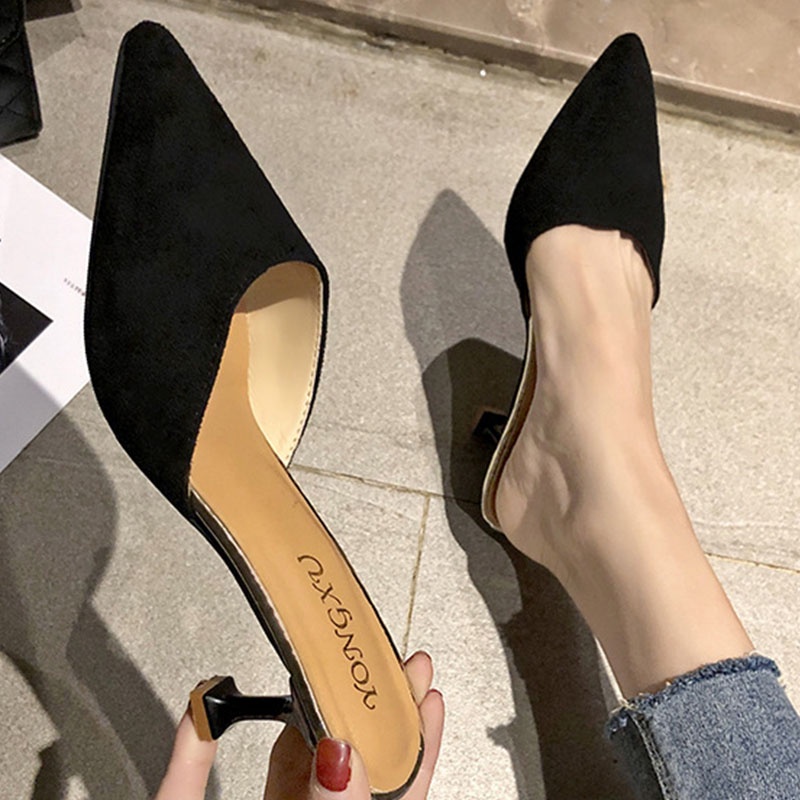 XIELUAIZTA Giày Cao Gót Dễ Phối Đồ Hợp Thời Trang Cho Nữ