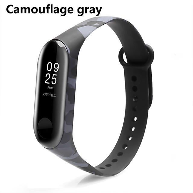 Dây đeo đồng hồ JANSIN thay thế từ silicon nhiều màu tiện dụng cho Xiaomi Mi Band 4 3