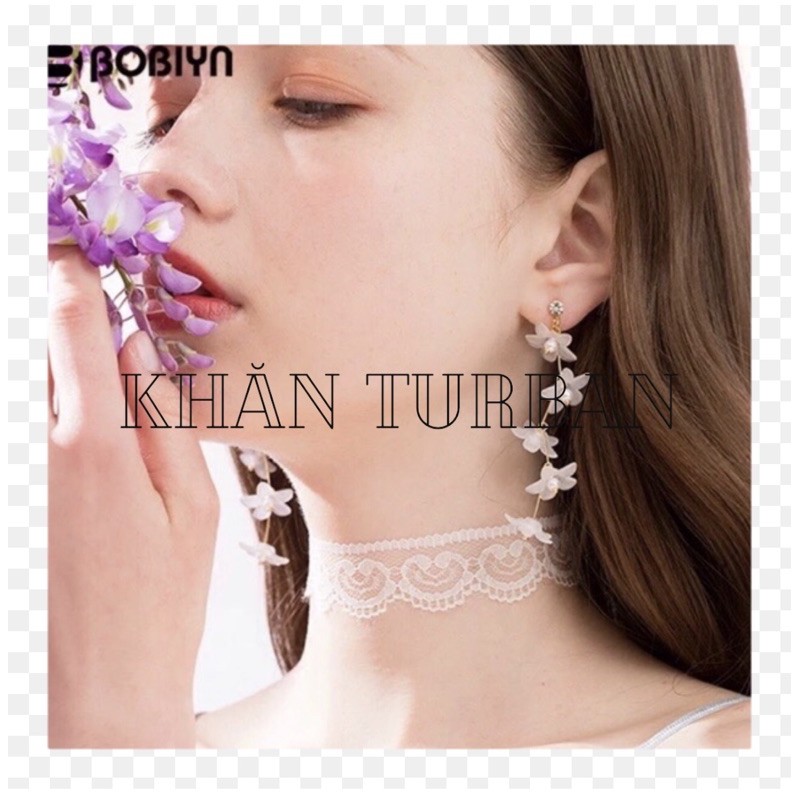 Choker ren thời trang Vòng cổ ren trắng