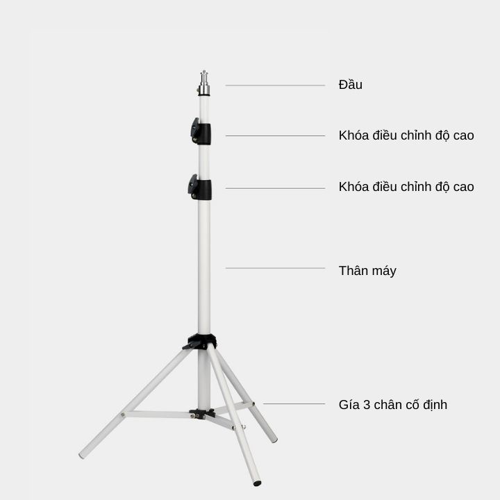 Giá đỡ 3 chân Wanbo,Tripod 1,7m cho camera, máy ảnh, máy chiếu, đèn camping