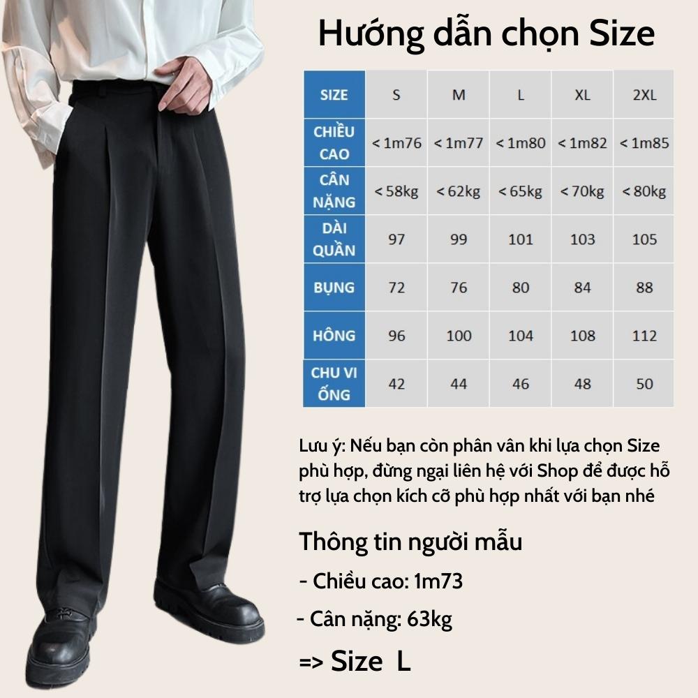 Quần âu nam ống rộng MenStyles Official hack dáng che khuyết điểm chất vải Tuytsi nhập Hàn co dãn cao cấp dáng baggy