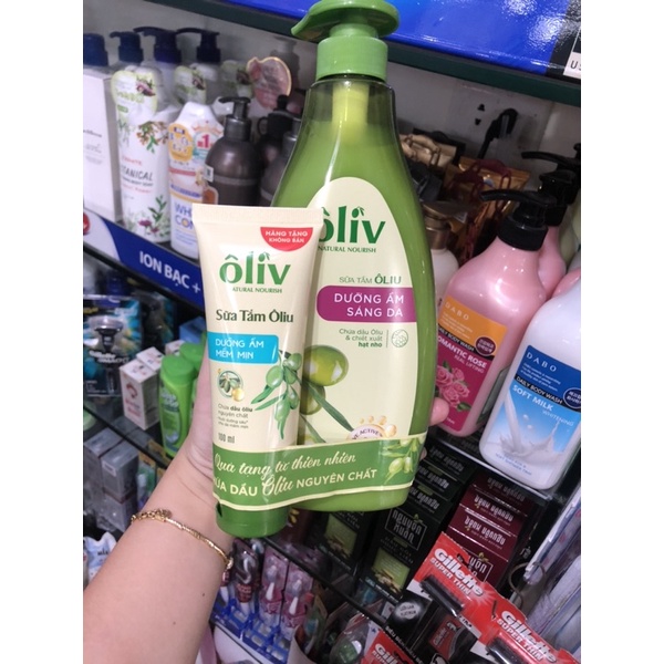 Sữa tắm Ôliv + tặng kèm tuýp sữa tắm 100ml