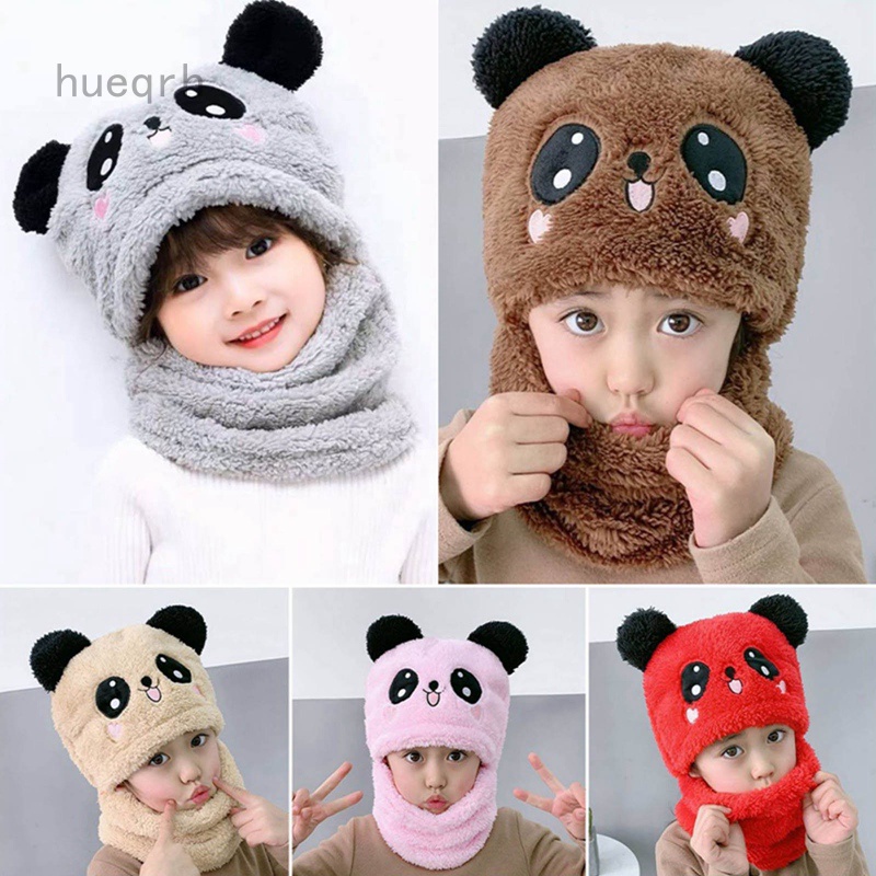 Nón len kèm khăn choàng cổ hình tai mèo dễ thương cho bé