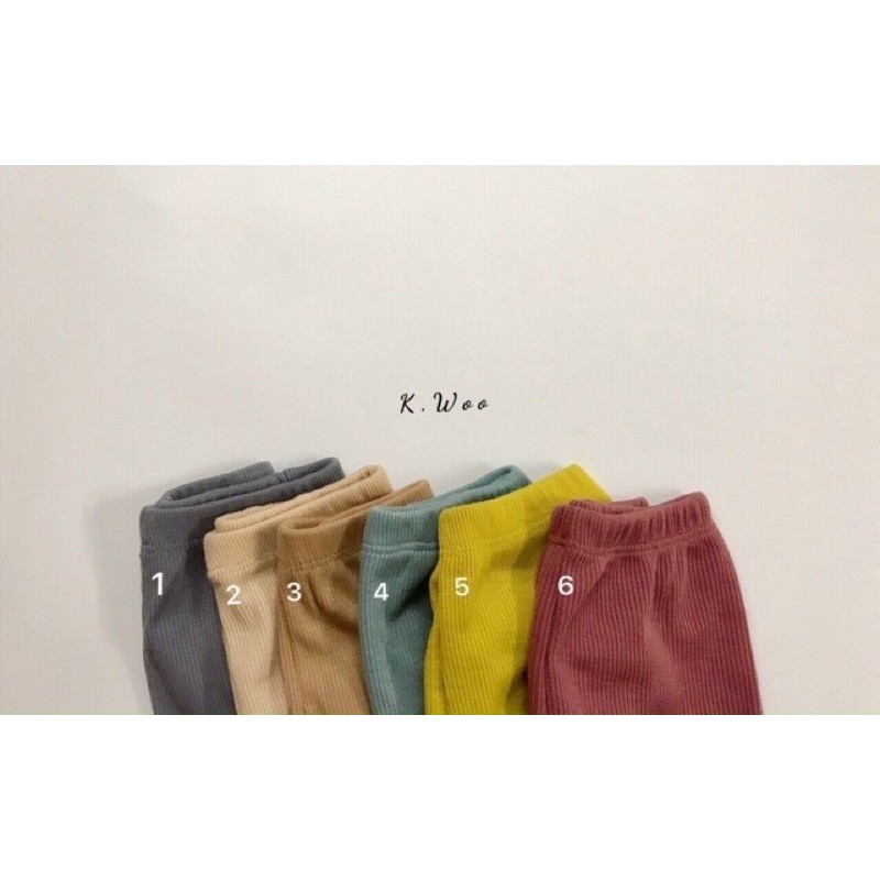 Quần chục thun gân đáp mông giữ ấm cho bé hàng loại 1