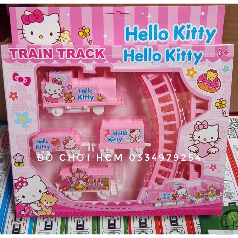 [NHIỀU MẪU] Hộp đồ chơi đường ray xe lửa tàu hỏa Thomas, Hello Kitty, Frozen, Avengers, Chó cứu hộ, spider man cho bé