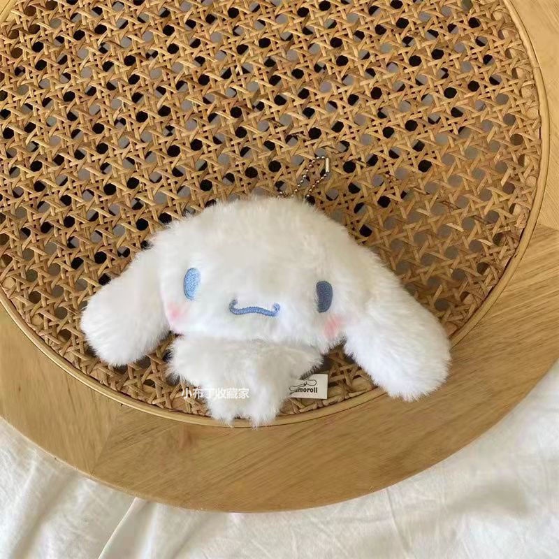 Túi Đựng Tiền Xu Mini Hình Cinnamoroll Phối Lông Dễ Thương