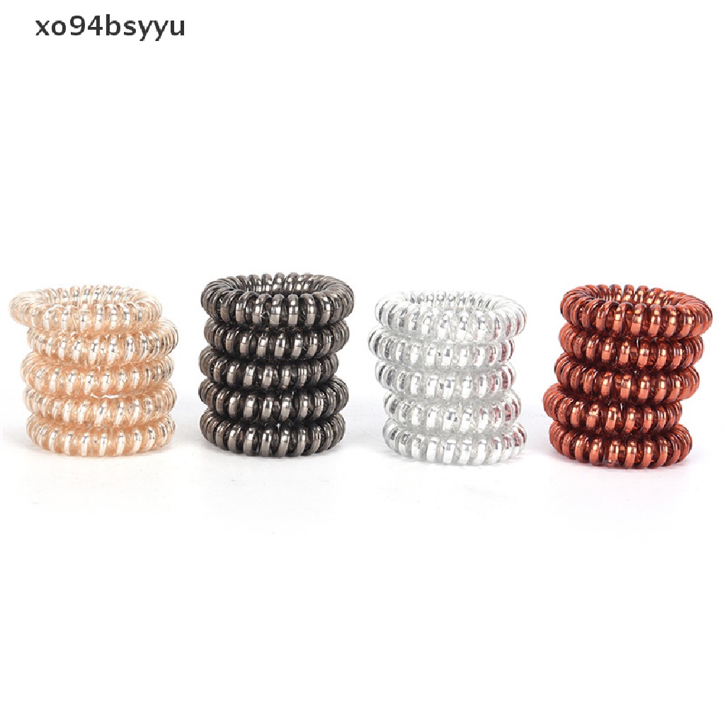 1 / 5 Dây Buộc Tóc Dạng Xoắn Ốc Xo94Bsyu .