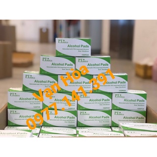 [Hoả Tốc Q10] Bông tẩm cồn (hộp 100 miếng)