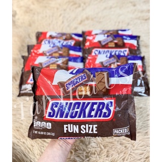Kẹo Snickers Chocolate Peanuts Caramel Mỹ - Gói 300g
