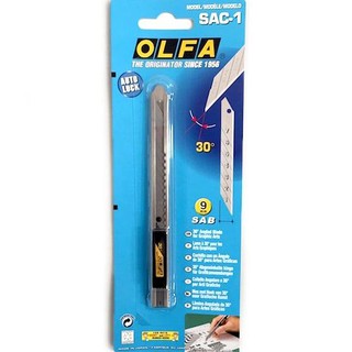 Dao Nhỏ Cán Sắt Olfa Sac-1, Nút Đẩy - 8001074200