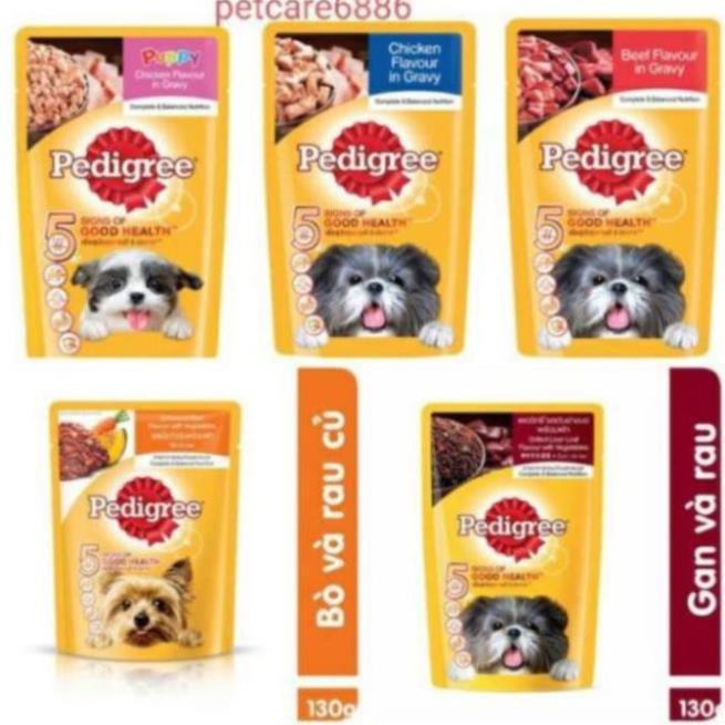 pate chó pedigree dạng sốt nhuyễn 80g, 130g đủ vị 45 12 Ma20s