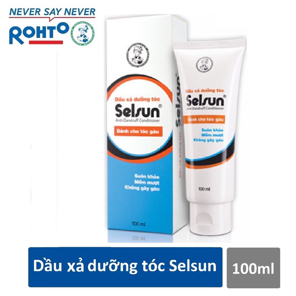 Bộ sản phẩm chống gàu Selsun (Dầu gội chống gàu Selsun 100ml + Dầu xã dưỡng tóc Selsun 100ml