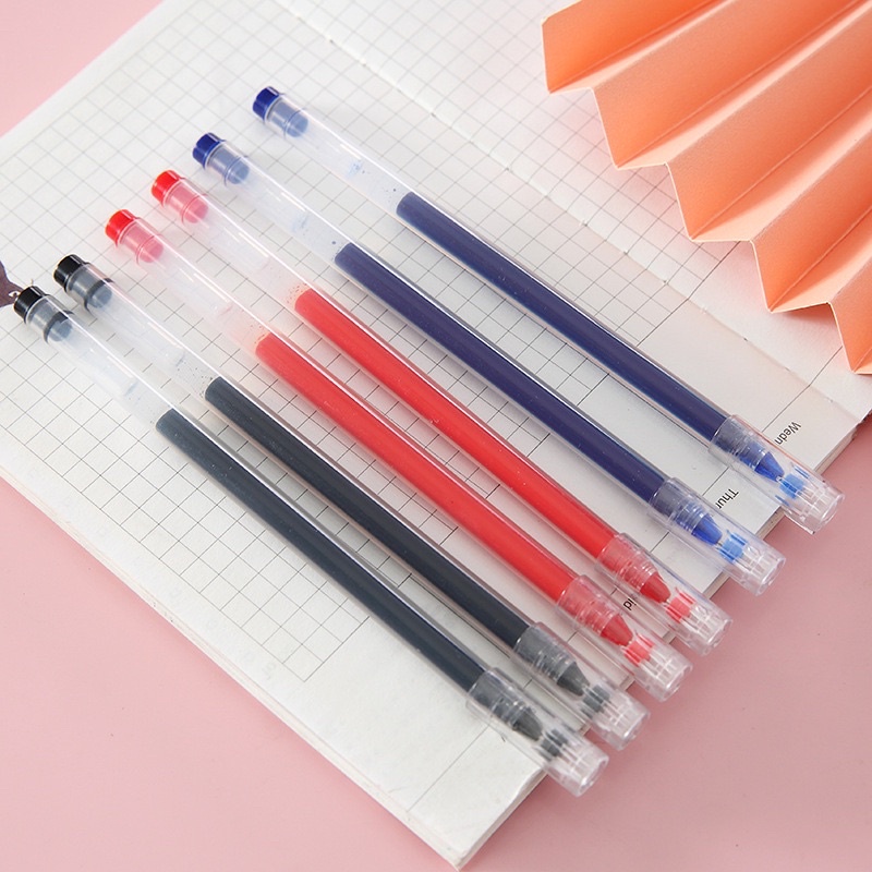 Bút bi BL80 0,5mm mực nước ba màu cơ bản không thể thiếu cho học sinh/ sinh viên/ bút văn phòng mực đều viết chữ đẹp