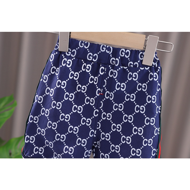 Trai 1-6 Tuổi Set Áo Thời Trang Hè Cho Bé Thun Ngắn Tay + Quần short