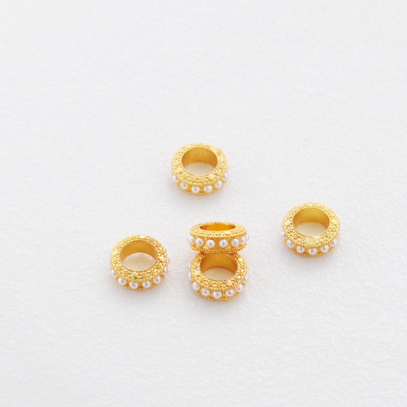 Chuỗi Hạt Vàng 18k 10mm Màu Sắc Tùy Chọn Trang Trí Vòng Tay diy