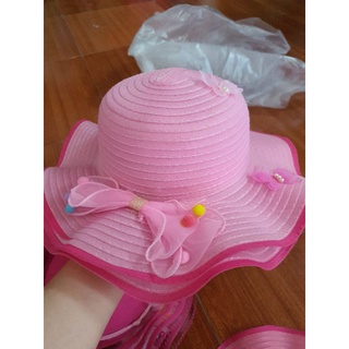 Mũ bé gái vành rộng