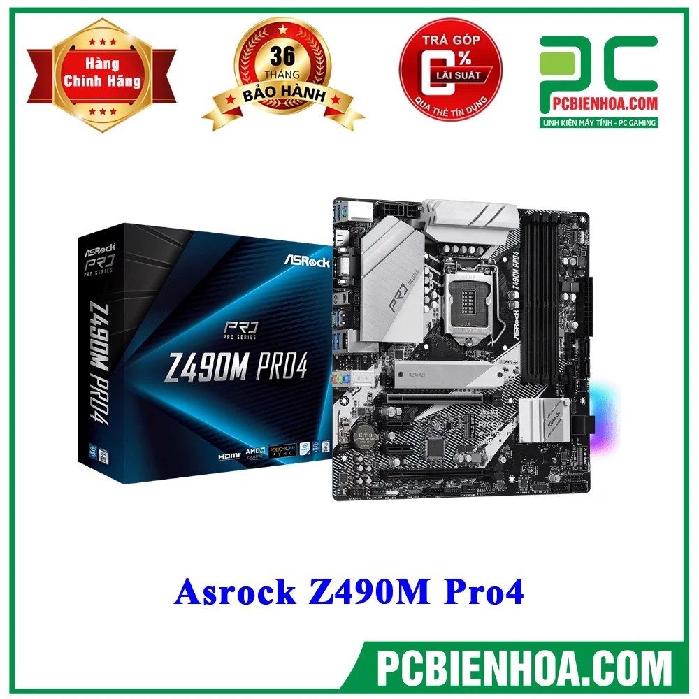 MAINBOARD ASROCK Z490 PRO4 CHÍNH HÃNG