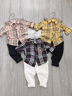 Áo sơmi Burberry cho bé (Combo 2 áo)