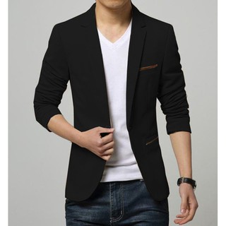 Áo khoác vest nam phối túi