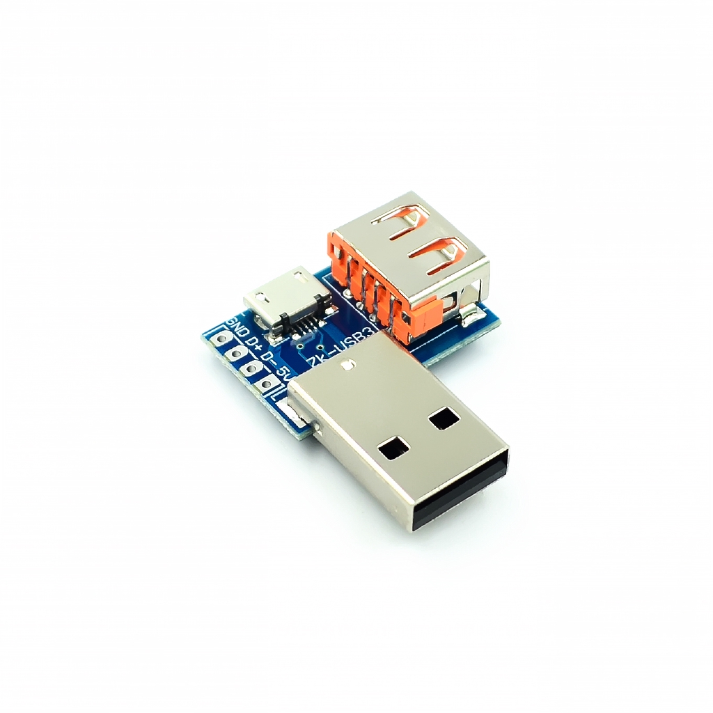 USB Head Switchboard Male USB Connector to Type-c Micro USB Female USB 2.54-4P transfer test board USB adapter plate XY-USB4