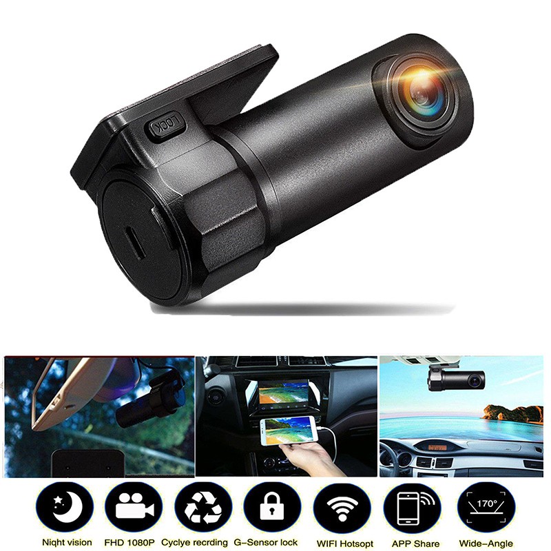 Máy Quay Hành Trình Dvr Hd 1080p Kết Nối Wifi Cho Xe Ô Tô | BigBuy360 - bigbuy360.vn