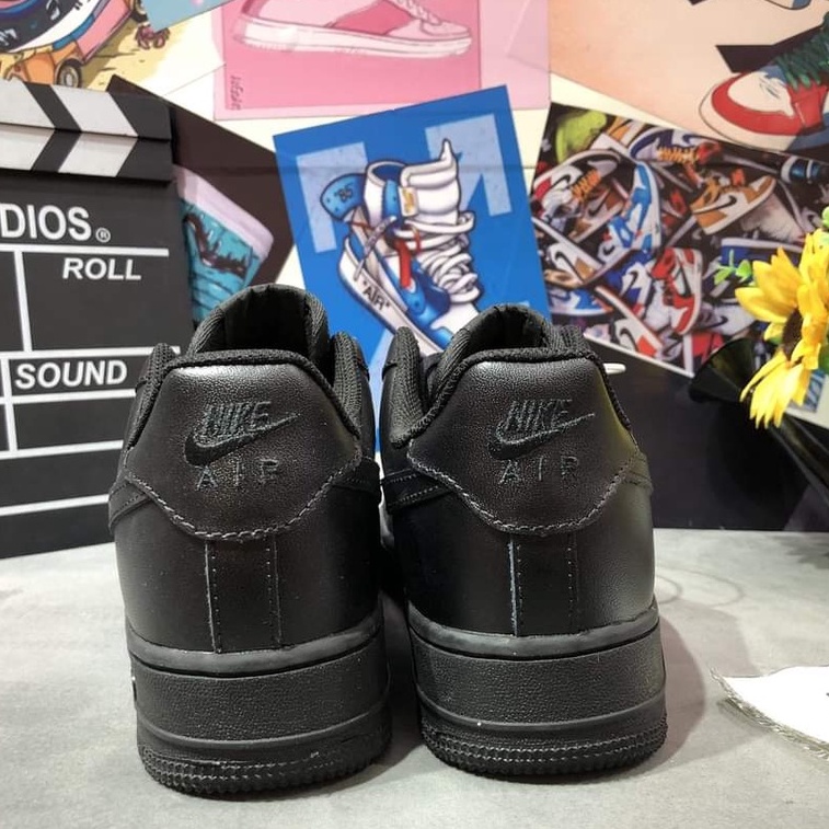 GIÀY THỂ THAO SNEAKER NAM NỮ AIR FOCRE 1 ALL BLACK, AF1 FULL ĐEN CỰC HOT