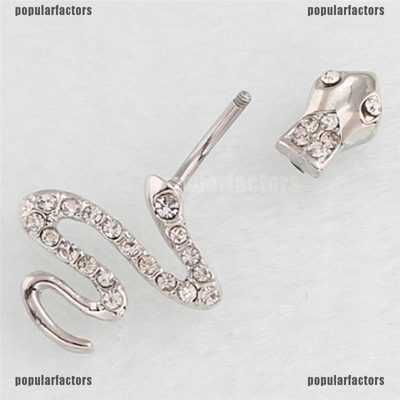 Khuyên Rốn Hình Rắn Bằng Thép Không Gỉ Thời Trang