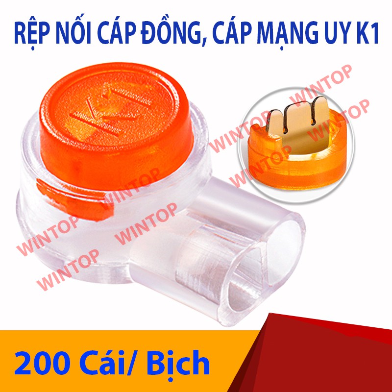 Rệp nối cáp đồng UY K1 (200 Cái/Bịch)