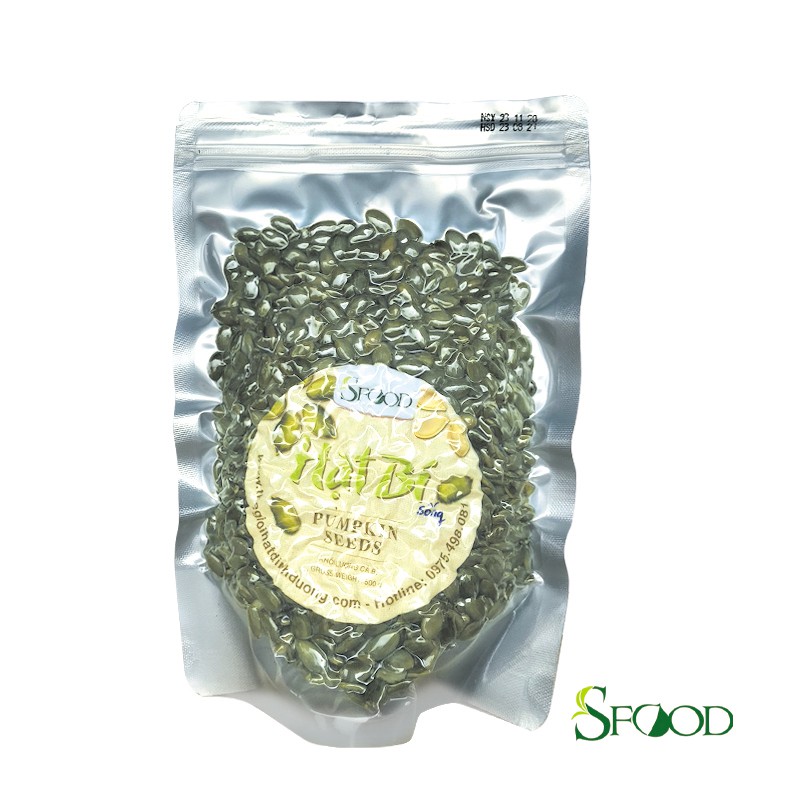 Hạt bí xanh tách vỏ Ấn Độ 500gram