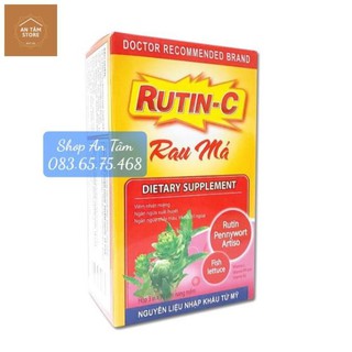 Rutin c rau má - Hỗ trợ giúp nhuận tràng, giảm táo bón. Hỗ trợ giảm nguy cơ bị trĩi