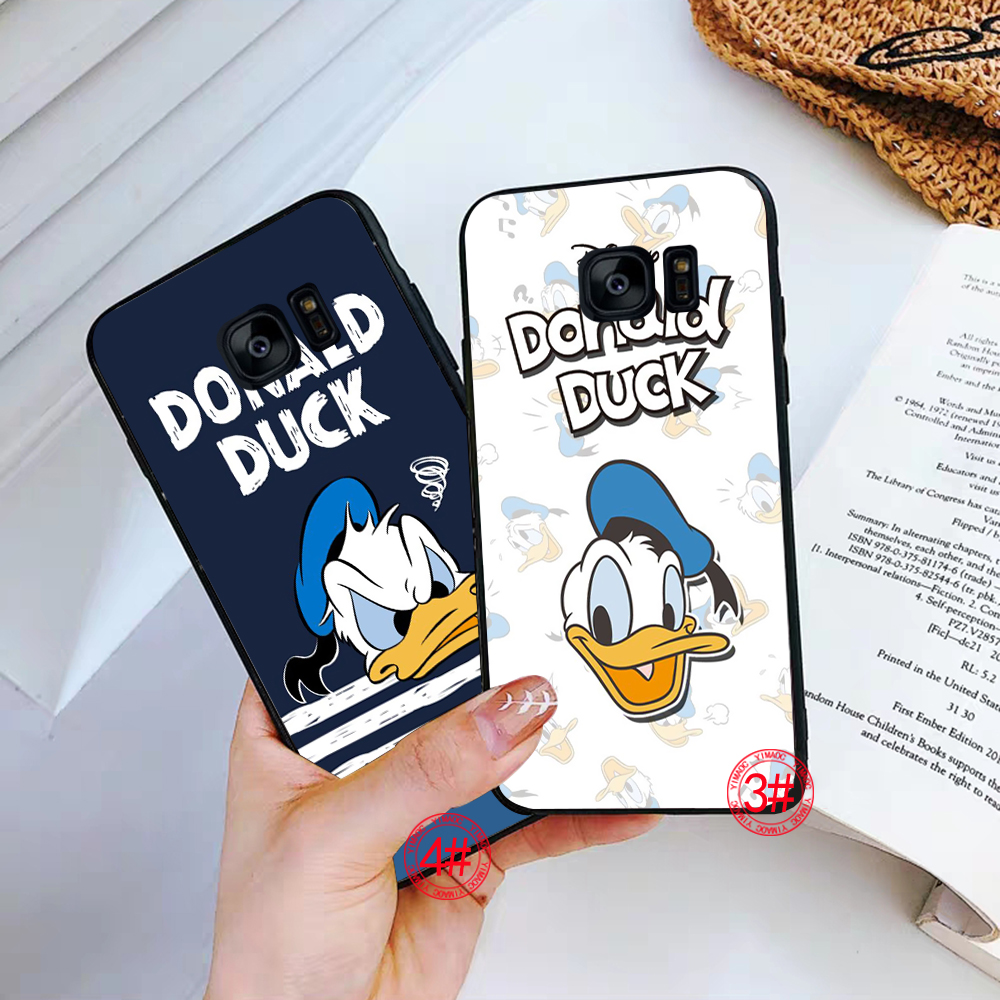 Ốp điện thoại mềm hình 45U Disney Vịt Donald cho Samsung S7 Edge S8 S9 S10 Plus Plus S10E