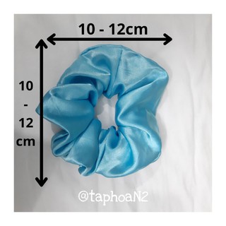 💥💥💥[Thanh lí] CỘT TÓC SCRUNCHIES TRƠN PHI BÓNG - TÔNG XÁM 💥💥💥