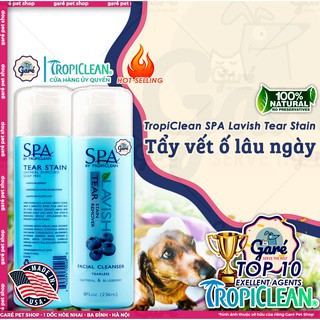 Tẩy Ố Vệ Sinh Vùng Mắt Cho Chó Mèo - Sữa Rửa Mặt Cao Cấp TropiClean (MADE IN USA)