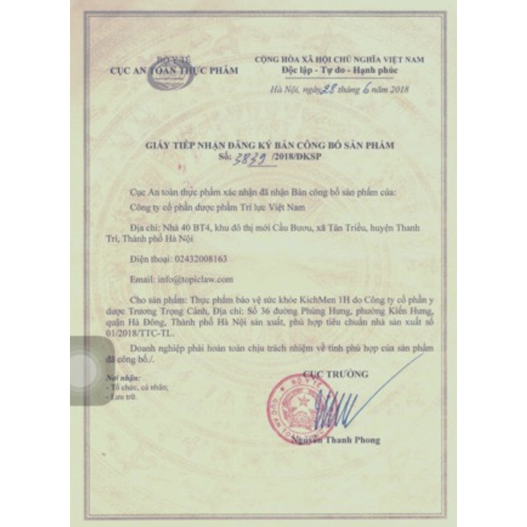 Kichmen 1h  Tăng Cường Sức Mạnh Nam Giới